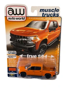 Auto World 2020 Chevrolet Silverado ZL1 LT Trail Boss Orange 1/64