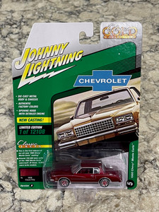 Johnny Lightning Claret Poly 1980 Chevy Monte Carlo 1/64 JLCG028A Johnny Lightning Claret Poly 1980 Chevy Monte Carlo 1/64 JLCG028A