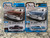 Auto World 1970 Chevy Impala Custom Coupe 2 Car Set Black Cherry & Blue 1/64
