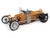 AUTO WORLD THE MUNSTERS GEORGE BARRIS DRAGULA 1:18 SCALE DIECAST Metallic Gold