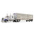 1_PREORDER  DCP Legacy™ Series #5 - National Carriers Peterbilt® Model 379 with 70” Mid-Roof Sleeper & Wilson® Silverstar® Livestock Trailer 69-2306