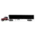 DCP Volcano Red Ford LTL 9000 with Reefer Trailer 1/64 60-2416 FREE SHIPPING