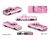 Sealed Case of 24 Kaido House x Mini GT Chevrolet Silverado Dually Vintage Spec V2 – Pink with White 1/64  KHMG243