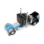 DCP Black/Cyan Peterbilt with Wilson Double Livestock Trailers 1/64 60-2341