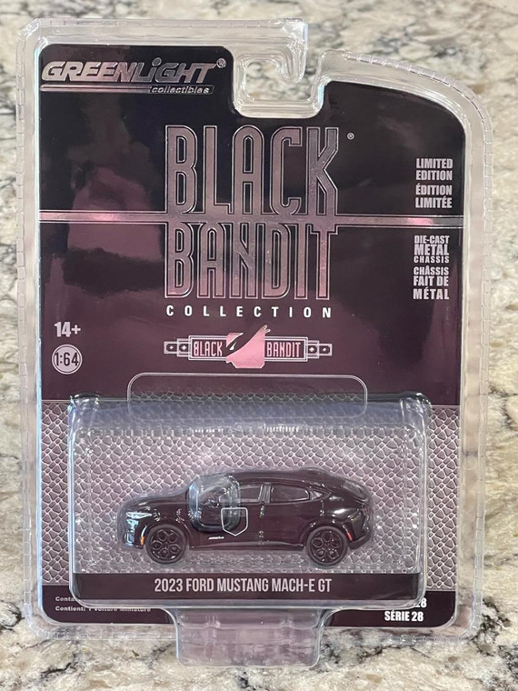 Greenlight Black Bandit Series 28 2023 Ford Mustang Mach-E GT - Police 1/64