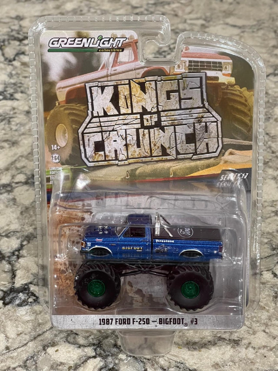 Greenlight GREEN MACHINE Kings Crunch Bigfoot #3 1987 F-250 Monster Truck 1/64