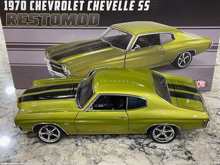 ACME 1970 Chevrolet Chevelle SS Restomod Citrus Green 1/18 1 of 318 FREE SHIPPING