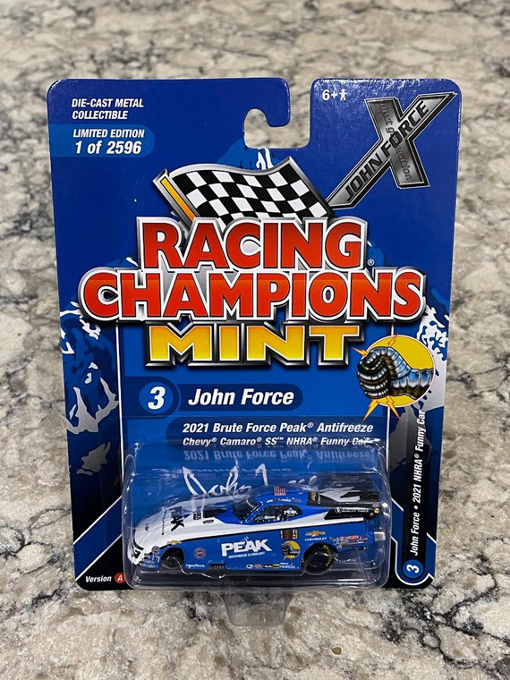 2021 Racing Champions MINT John Force Brute Force PEAK NHRA Funny Car 1/64