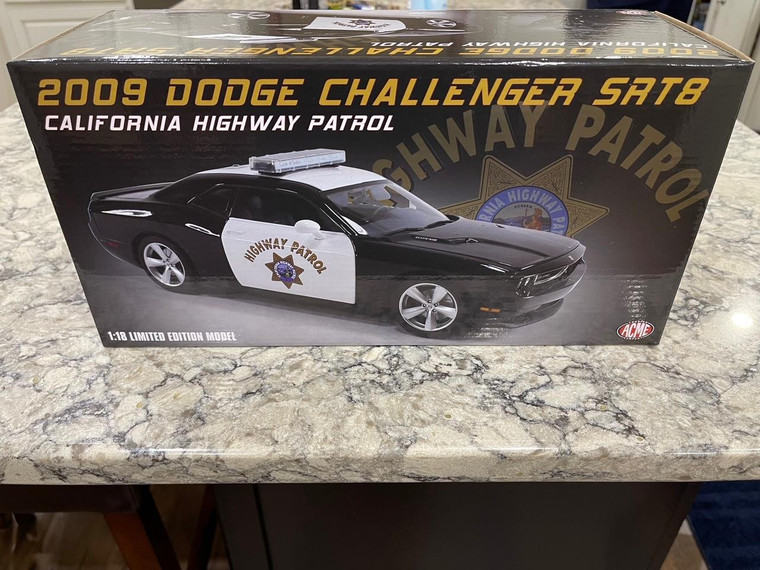 ACME 2009 Dodge Challenger SRT8 California Highway Patrol CHIPS 1/18 1 of 306 FREE SHIPPING