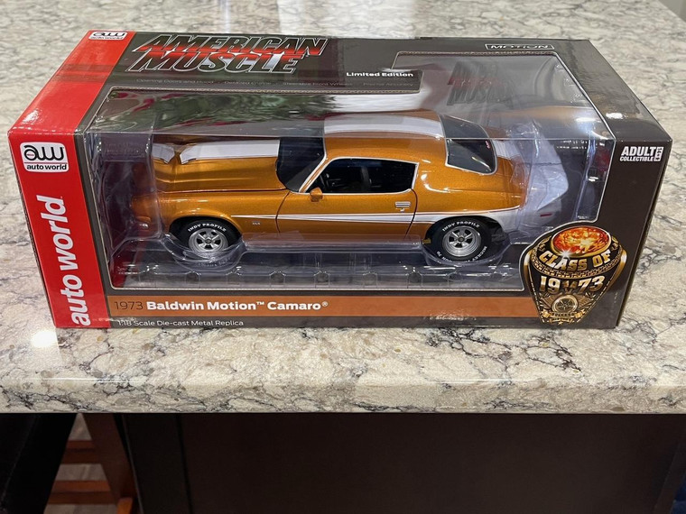 Auto World American Muscle 1973 CHEVROLET CAMARO BALDWIN MOTION Copper 1/18 AMM1321 FREE SHIPPING