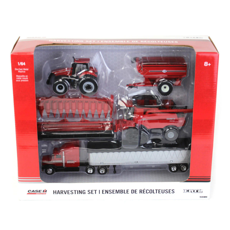 ERTL Case IH Axial-Flow 8250 Combine Harvesting Set 1/64 ZFN44384