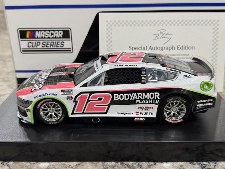 Lionel Action 2024 Ryan Blaney #12 Bodyarmor Flash I.V. 1:24 Autographed