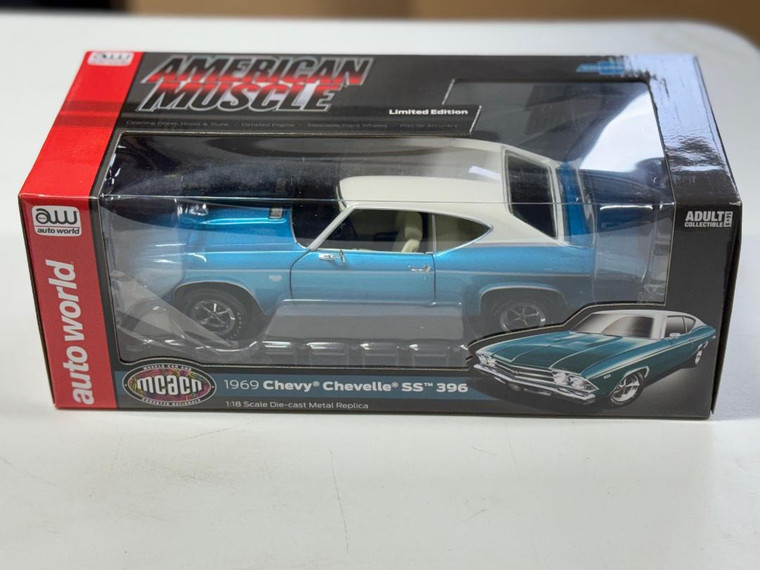 Auto World American Muscle 1969 Chevrolet Chevelle Hardtop MCACN 1/18 AMM1348 FREE SHIPPING