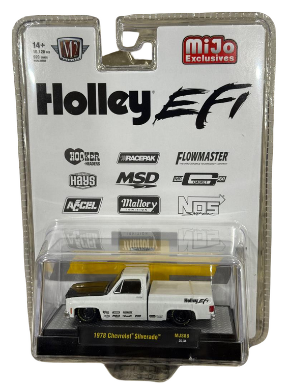 M2 Machines 1978 Chevrolet Silverado Holley Custom White MiJo Exclusives 1/64