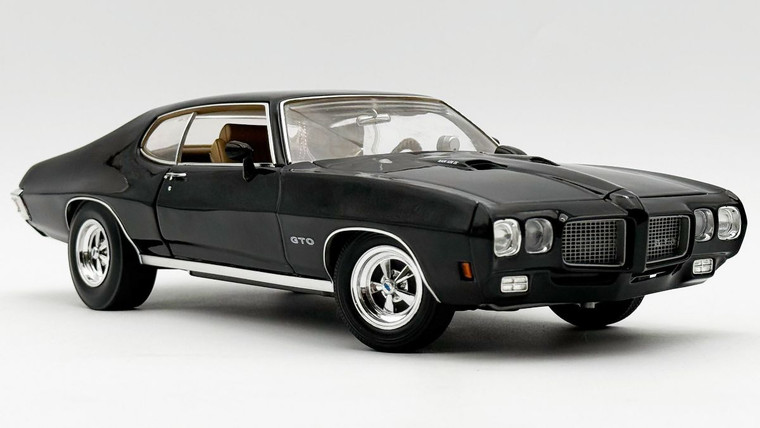 1_PREORDER: ACME 1970 Pontiac GTO Ram Air IV Main Street Starlight Black 1/18