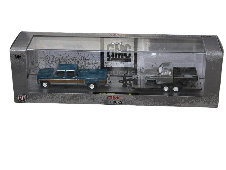M2 Machines Auto Haulers 92 1973 GMC Sierra & 1973 Chevy Cheyenne Set 1/64