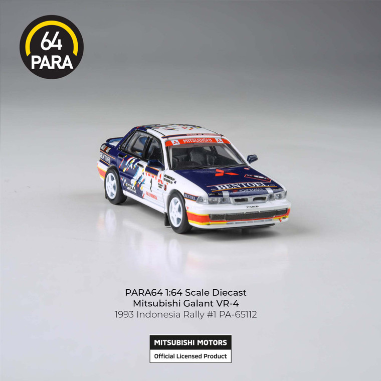 1_PREORDER Para 64 Mitsubishi Galant VR-4 1993 Indonesia Rally RHD 1/64 FREE SHIPPING