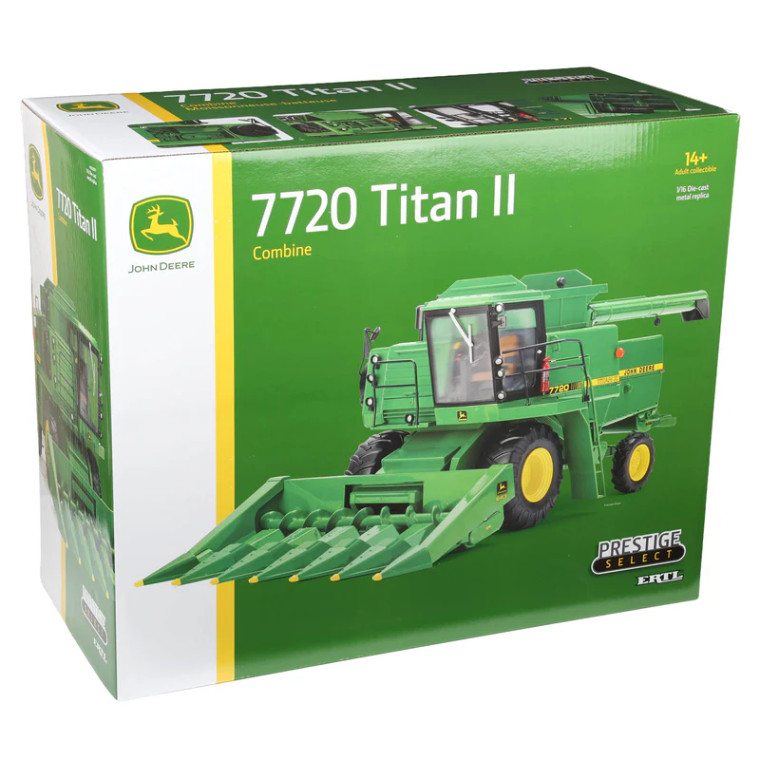 Ertl Prestige Select #4 John Deere 7720 Titan II Combine Corn Head & Grain Head 1/16