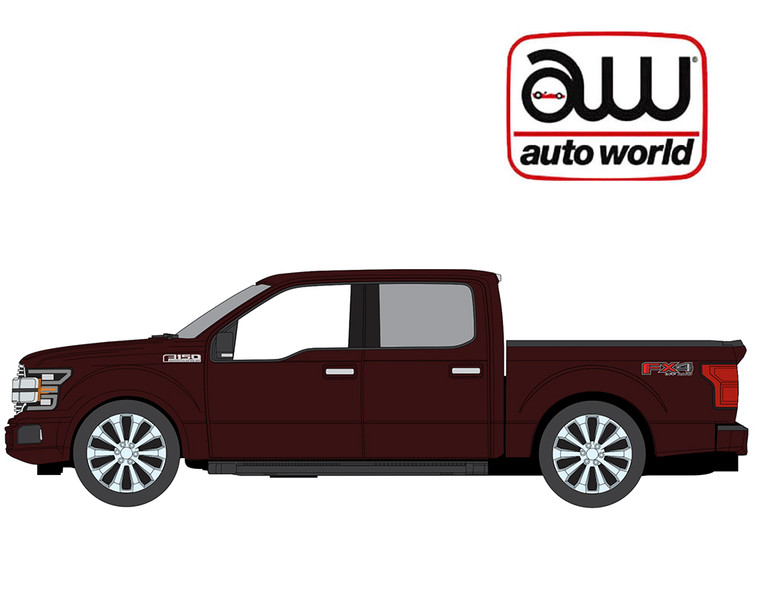 1_PREORDER Auto World 2020 Ford F-150 Platinum Magma Red