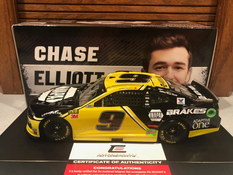 Autographed 2019 Action Chase Elliott #9 NAPA Brakes Camaro 1/24 1 of 60