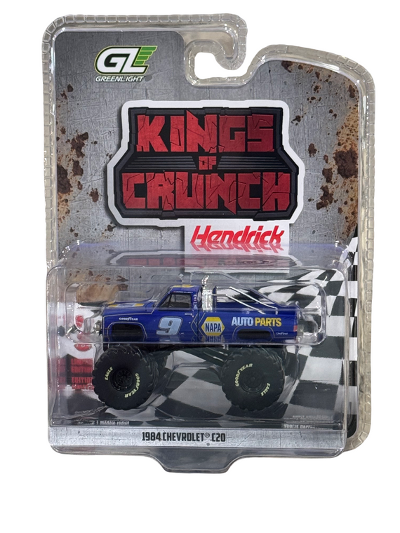 Greenlight 1984 Chevrolet C-20 Monster Truck - #9 Chase Elliott NAPA 1/64