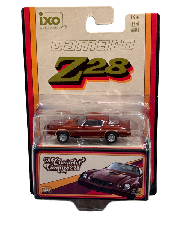 Mini Case of 12 IXO 1978 Chevrolet Camaro Z28 - Carmine Metallic 1/64 IA64017