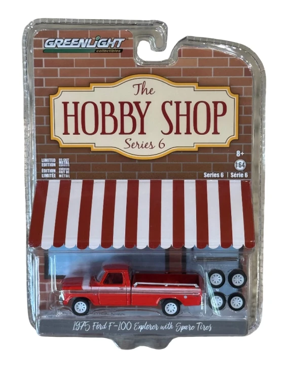 Greenlight The Hobby Shop Series 6 1975 Ford F-100 Explorer & Spare Tires 1/64