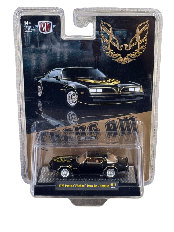 M2 Machines 1978 Pontiac Firebird Trans Am Hardtop Black 1/64 HS77