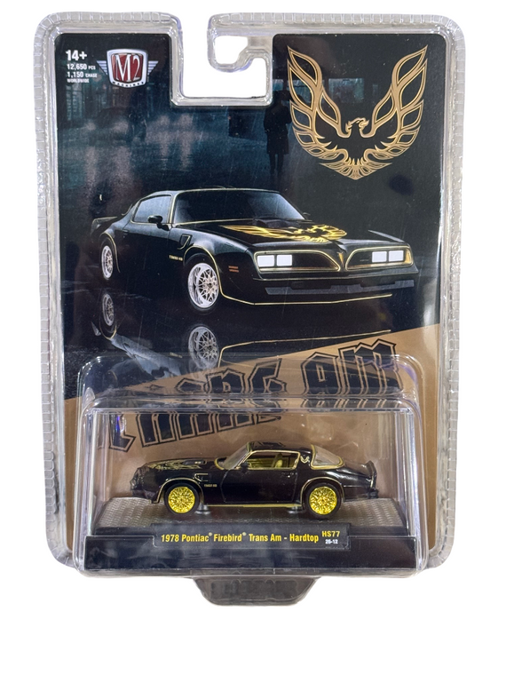 M2 Machines **CHASE** 1978 Pontiac Firebird Trans Am Hardtop Black 1/64 HS77