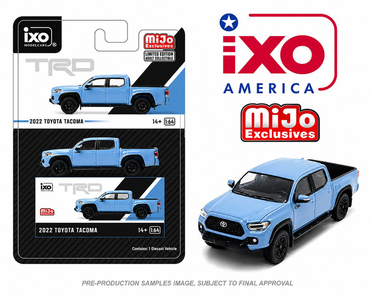 1_PREORDER  IXO 2022 Toyota Tacoma Racing TRD – Cavalry Blue  – Mijo Exclusives IAPR1040