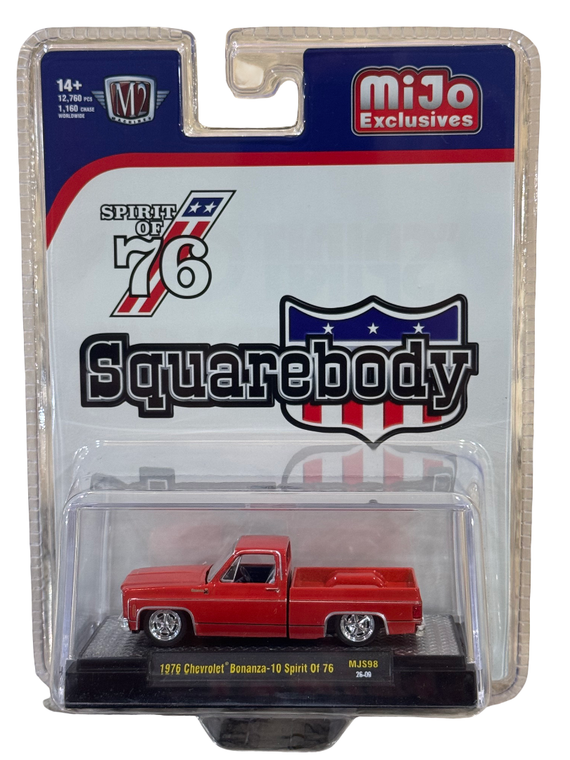 M2 Machines MIJO 1:64 1976 Chevrolet Silverado Bonanza SPIRIT OF 76 31500-MJS98