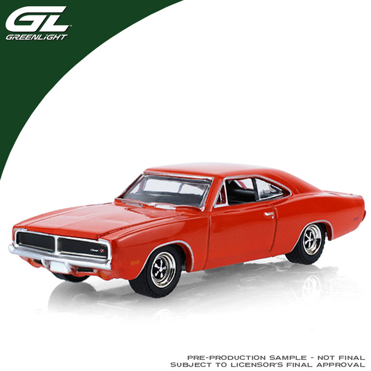 1_PREORDER 1:64 Greenlight 1969 Dodge Charger R/T - Orange - Hazzard County (Hobby Exclusive)