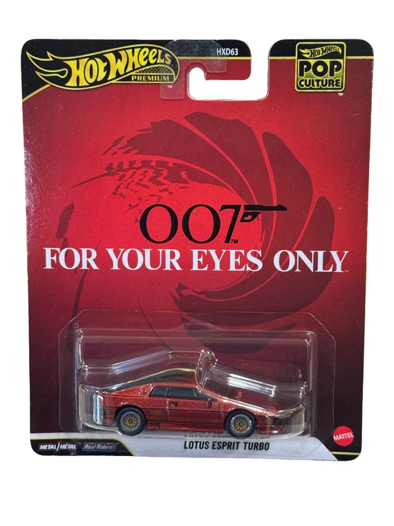 Hot Wheels Premium 1984 LOTUS ESPIRIT TURBO 007 For Your Eyes Only 1/64