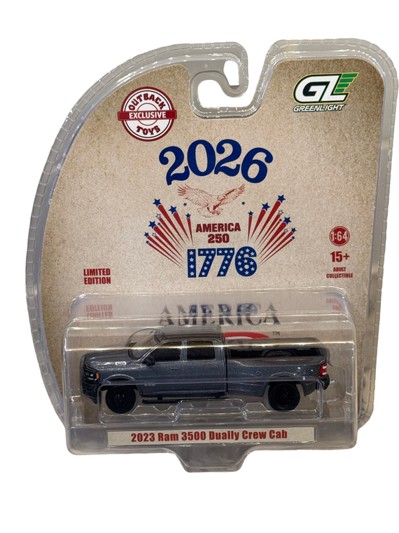 Greenlight Outback Toys Exclusive 2023 Ram Dually USA 250 1/64 51742-C