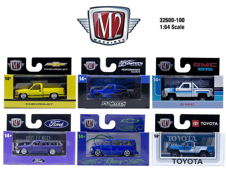 1_PREORDER M2 Machines 1:64 Auto-Thentics Release 100 Assortment 32600-100