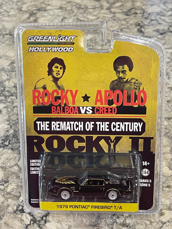 Greenlight 1979 Rocky II Pontiac Firebird Rocky Apollo Rematch 1/64 In Stock