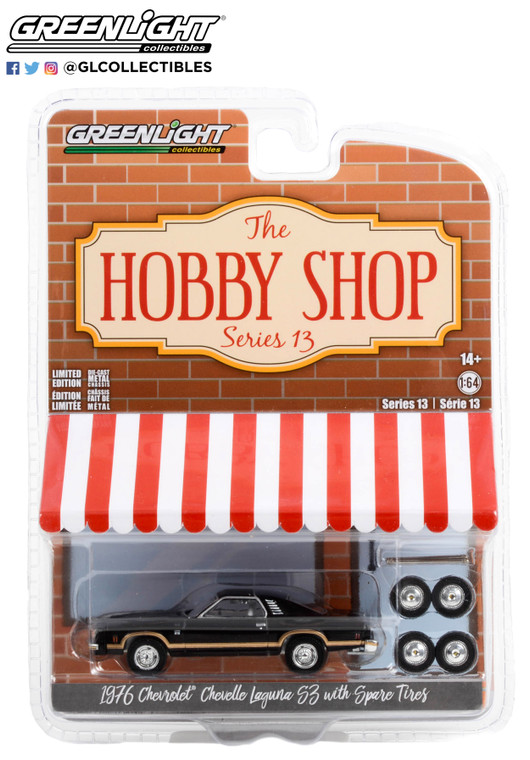 Greenlight Hobby Shop Series 13 1976 Chevrolet Chevelle Laguna 1/64 Spare Tires