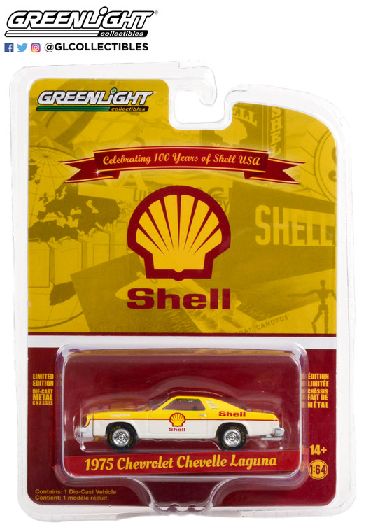 Greenlight 1975 Chevelle Laguna Shell Oil 100th Anniversary 1/64 28100-B