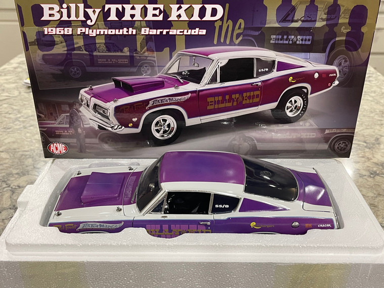 ACME 1968 Billy The Kid Plymouth Barracuda 1/18 1 of 822 FREE SHIPPING