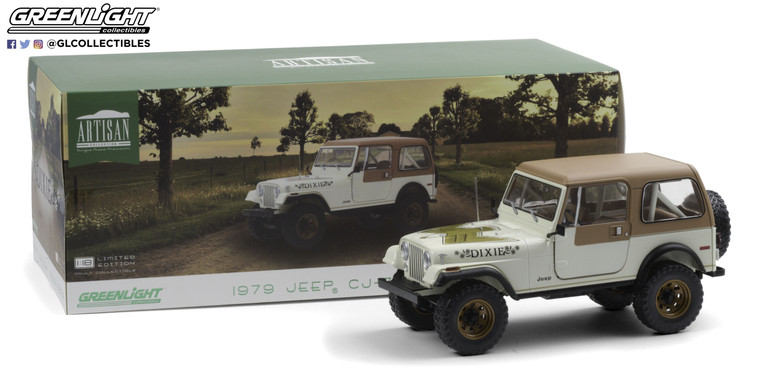 Greenlight 1979 Jeep CJ-7 Golden Eagle Dixie 1/18 Dukes of Hazzard