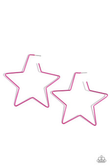 Starstruck Secret Pink Paparazzi Hoop Earrings