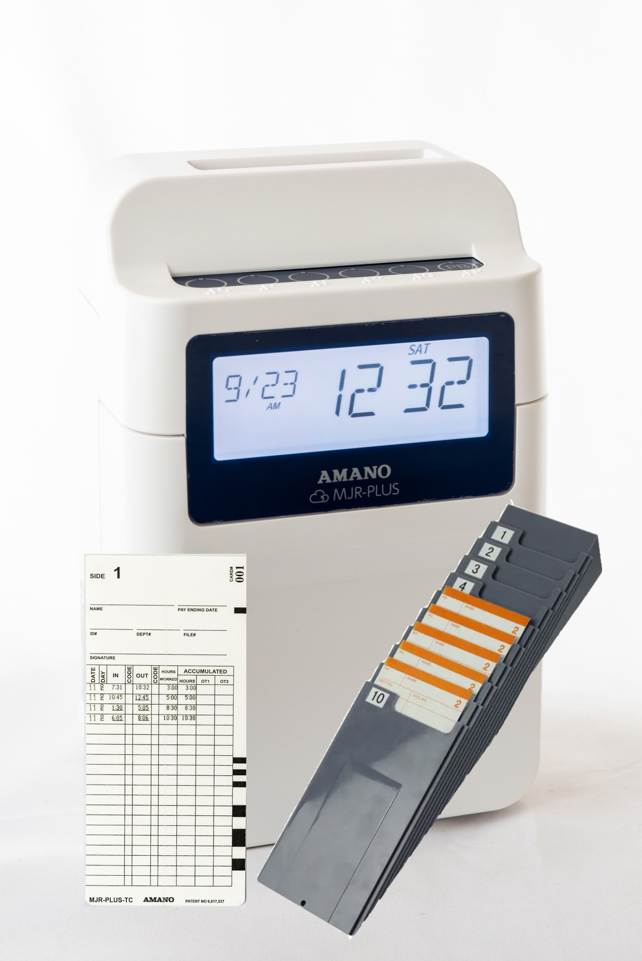 Punch Clock Amano TCX-90 Atomic Time Clock - Digital Time & Date