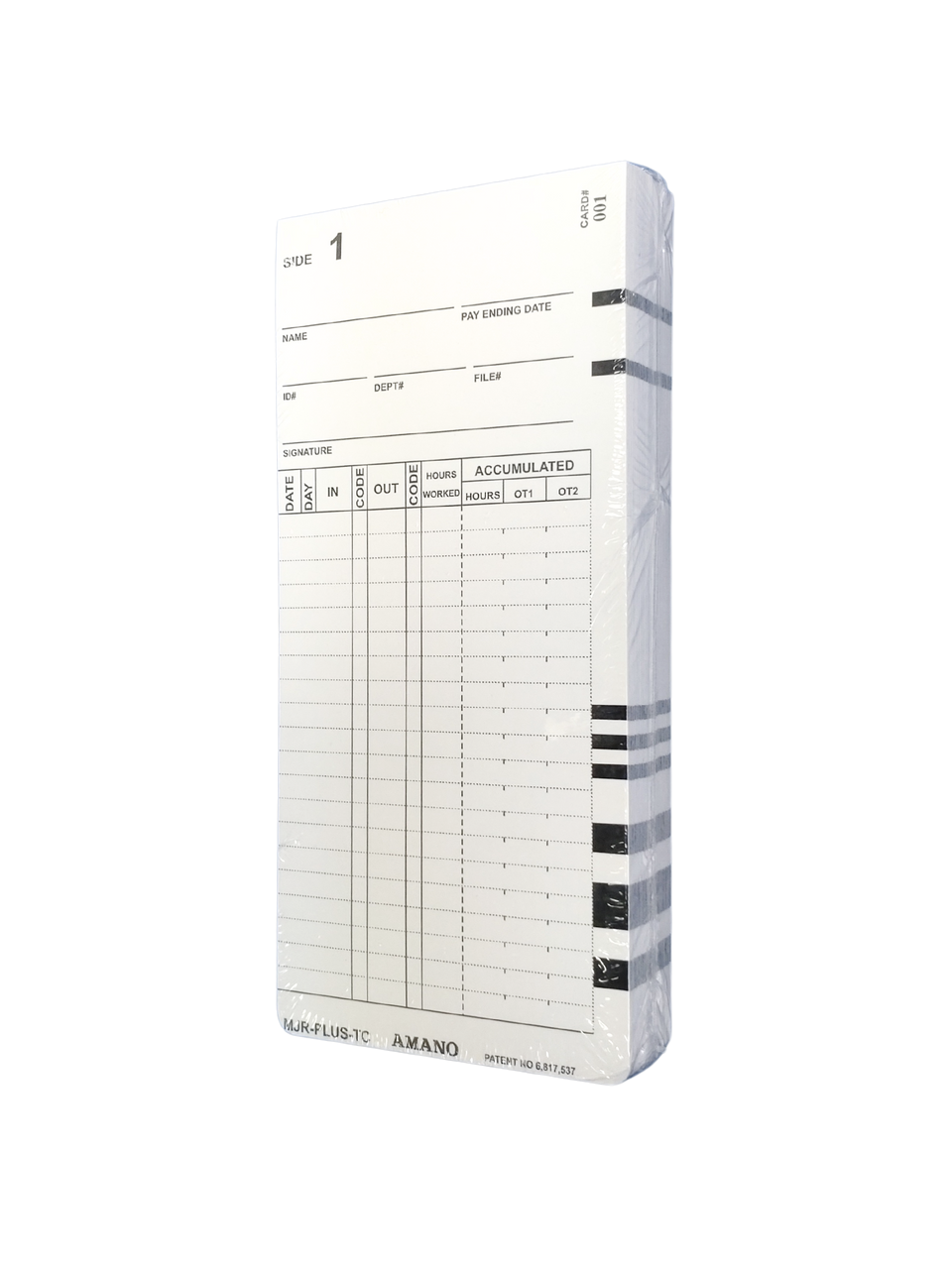 MJR-PLUS timecards (1000 pack)