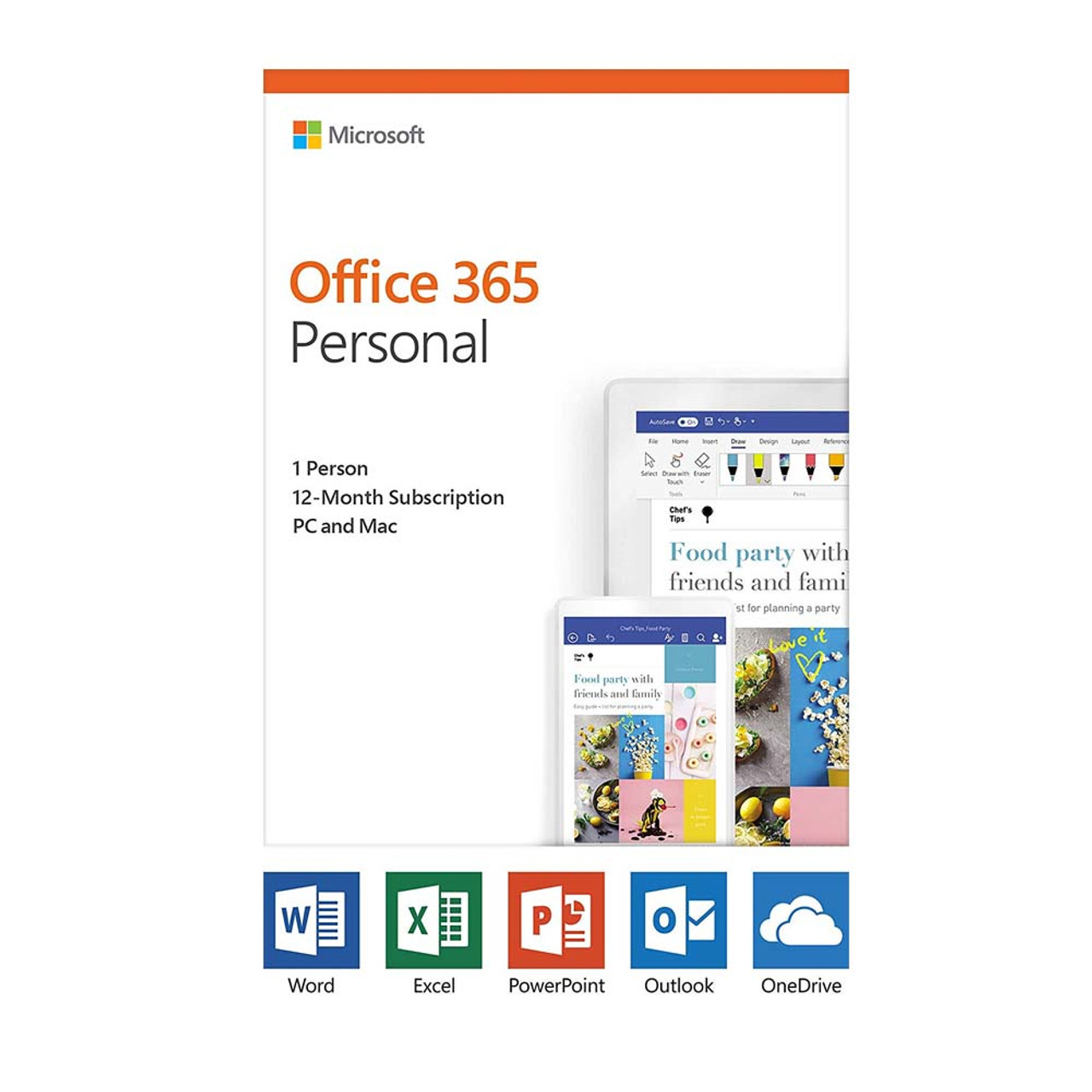 Microsoft QQ2-00728 Office 365 2019 Personal Subscription 1-User