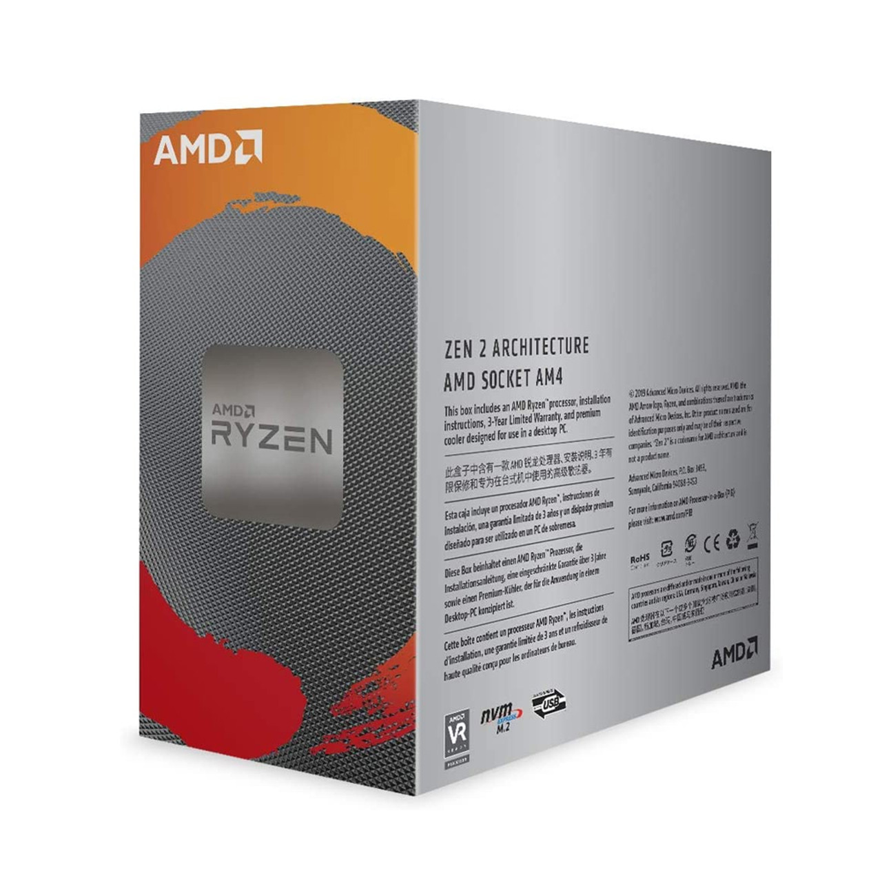 AMD 100-100000031BOX Ryzen 5 3600 6-Core, 12-Thread Unlocked 