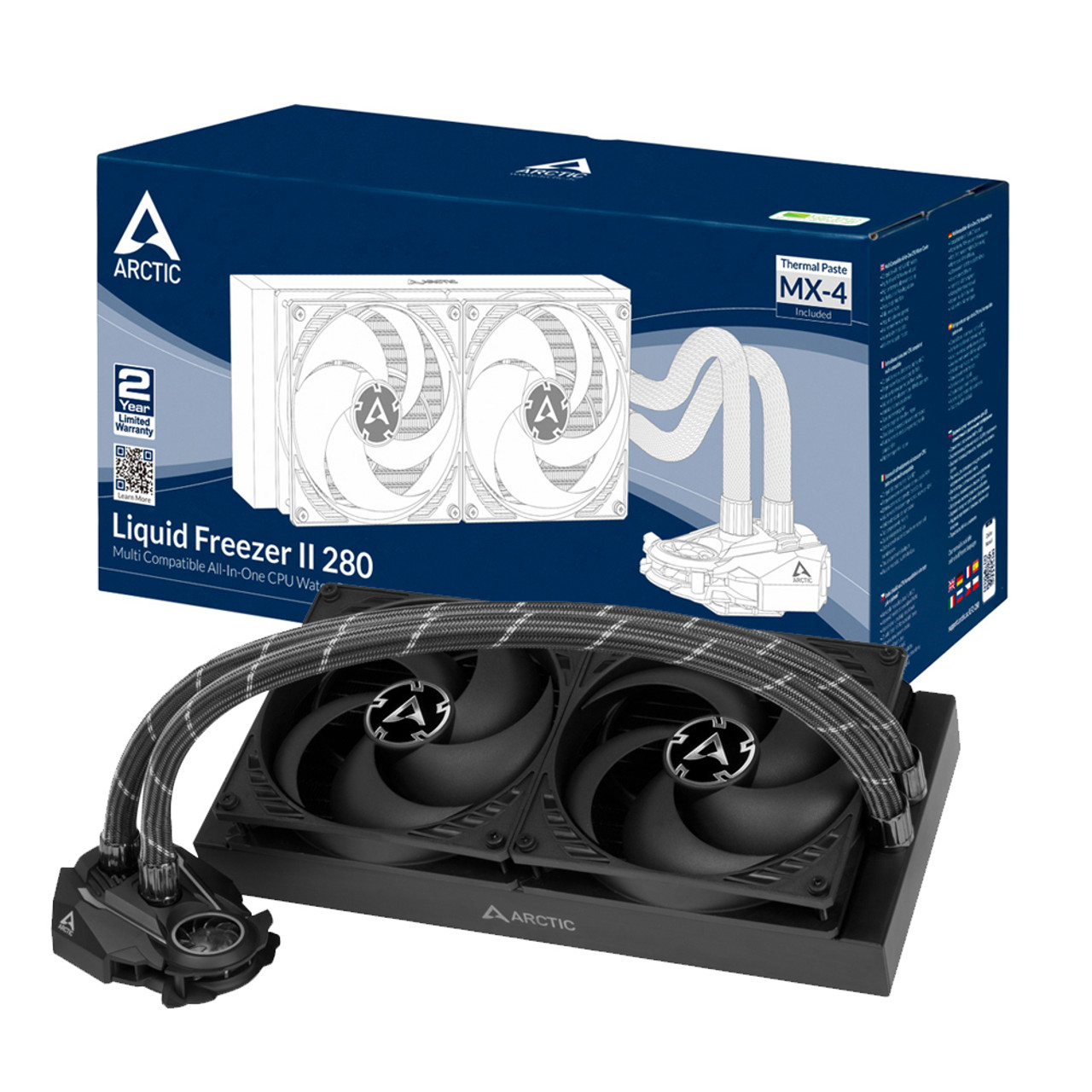 ARCTIC Liquid Freezer II 240 - Multi Compatible All-in-One CPU Water  Cooler, Efficient PWM Controlled Pump, Compatible with Intel & AMD - Black