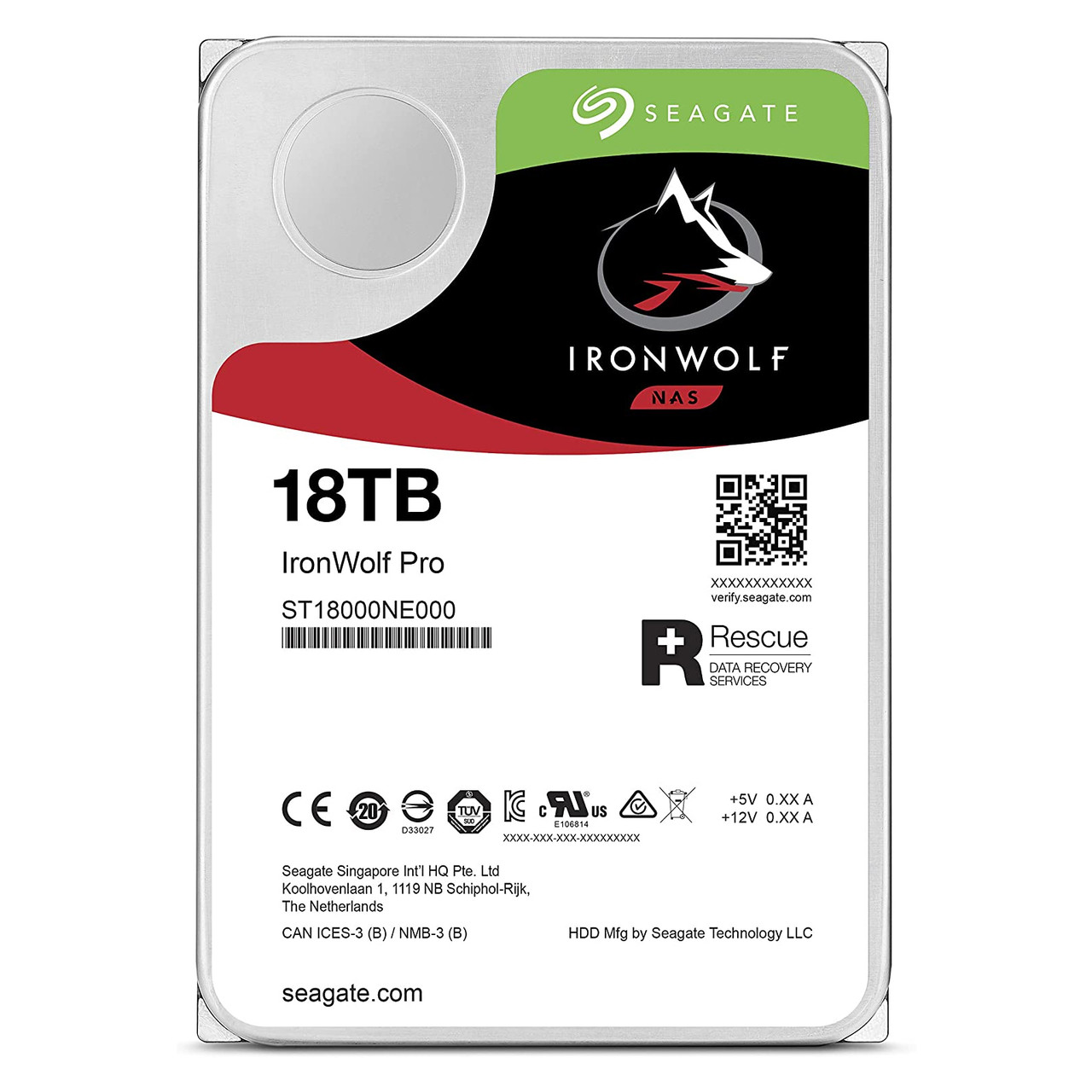 Seagate IronWolf Pro 18TB NAS Internal HDD ST18000NE000