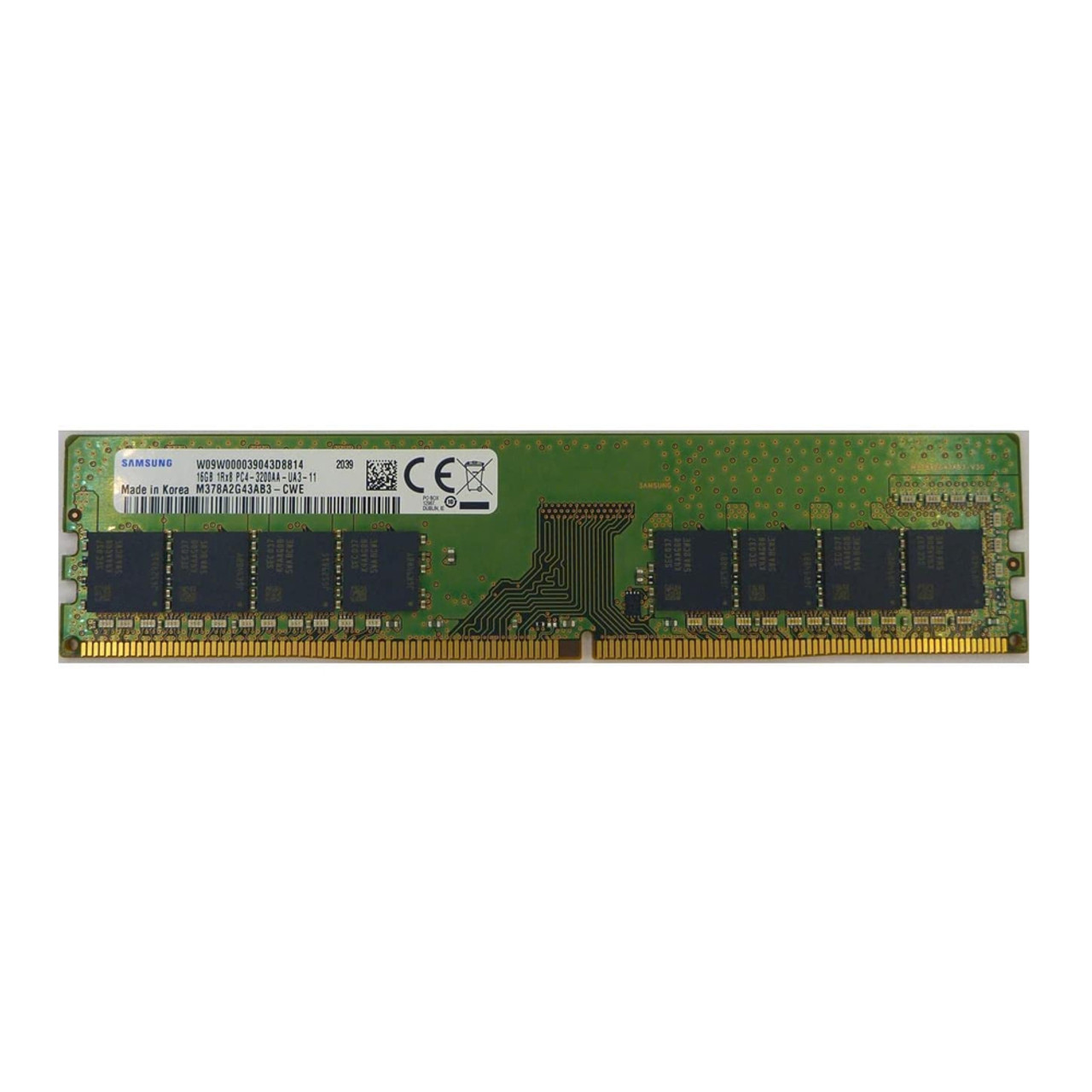 Samsung M378A2G43AB3-CWE 16GB DDR4 3200MHz PC4-25600 1.2V 1Rx16 288-Pin  UDIMM Desktop RAM Memory Module