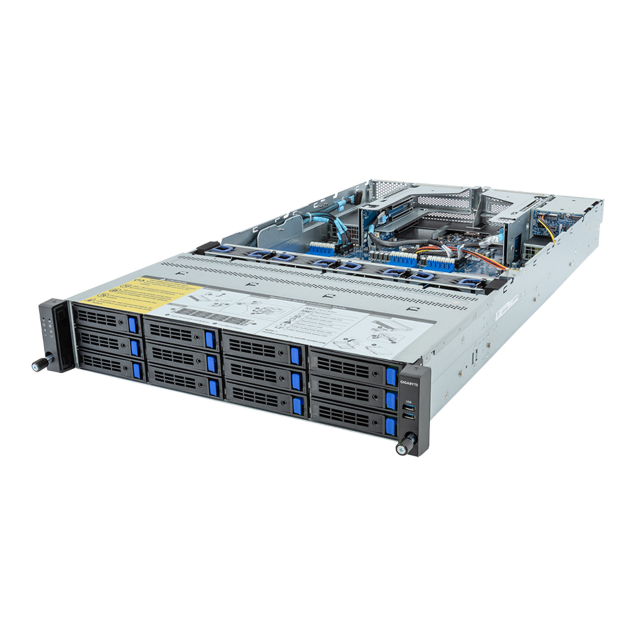 Gigabyte 2U Rack Server Barebone - AMD EPYC 9004, Dual CPU
