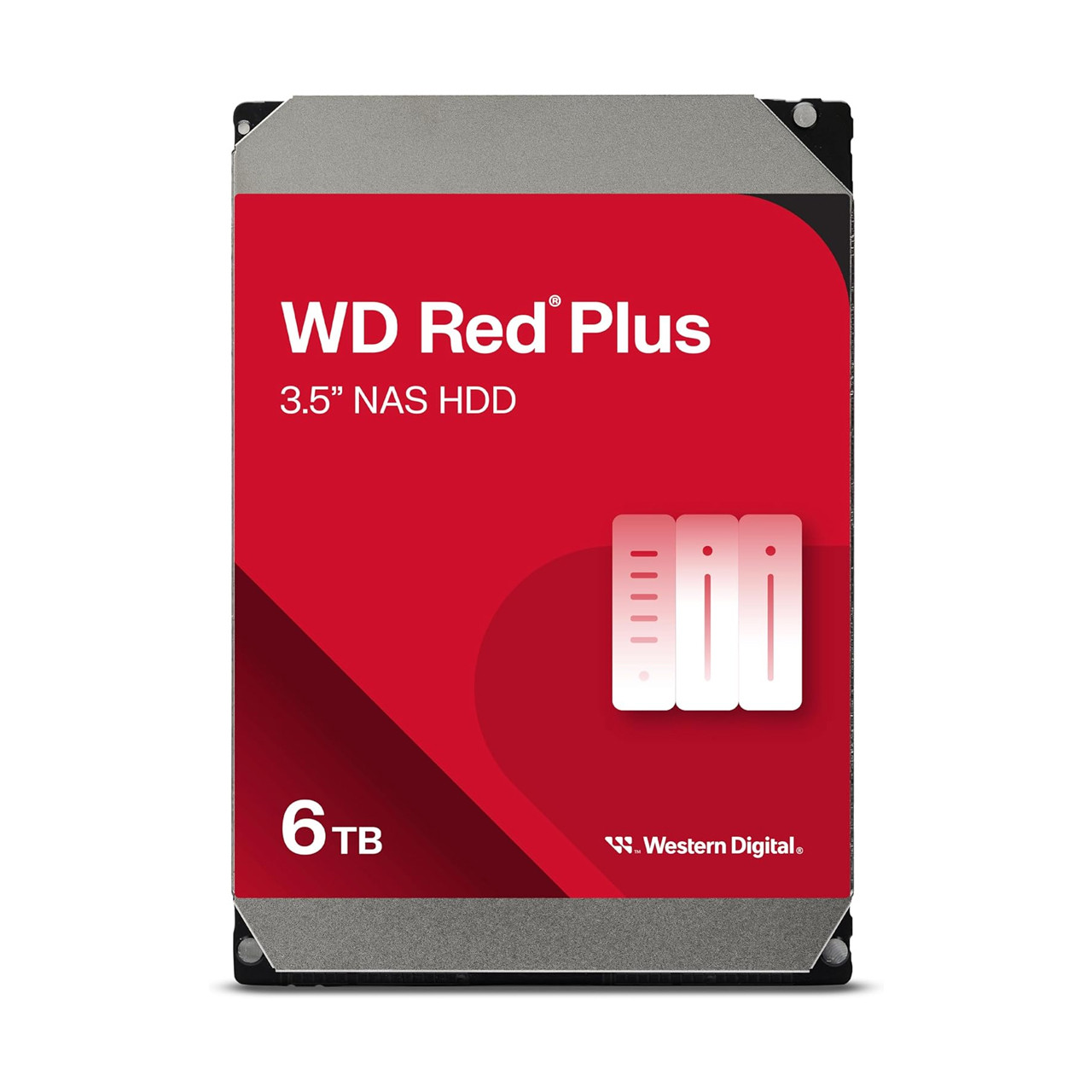 WD Red Plus 6TB NAS Internal Hard Drive - Western Digital HDD WD60EFPX